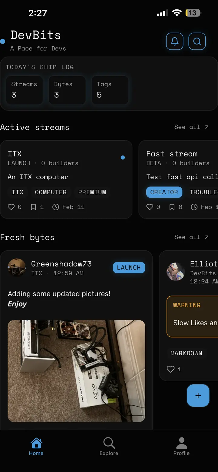 DevBits app screenshot 2